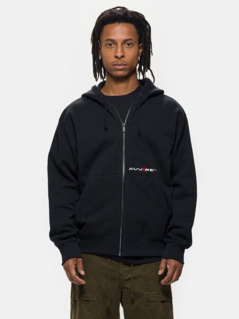 Jordan Awake NY Full-Zip Fleece Hoodie in Black/University Red