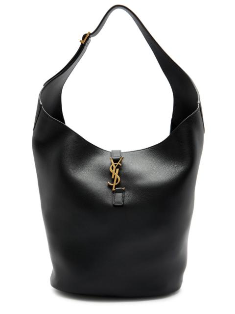 SAINT LAURENT Saint Laurent Le 5 Á Large Grained Leather Bucket bag