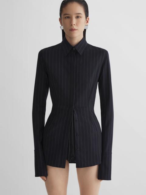 MUGLER pinstripe fitted shirt