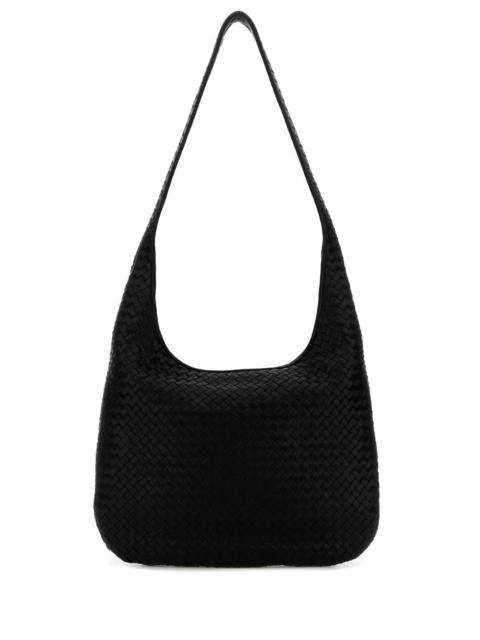 Bottega Veneta Bottega Veneta Men Black Nappa Leather Crossbody Bag