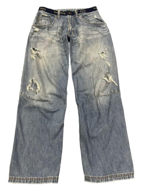 Other Designers 14th Addiction - Vintage Japanese Rna Blue Wash Distressed Baggy Jeans