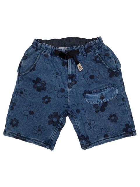 Other Designers Go Slow Caravan Flower Monogram Denim Short