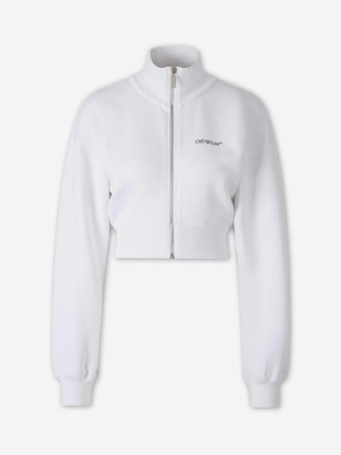 Off-White CROPPED ZIP-UP SWEATSHIRT