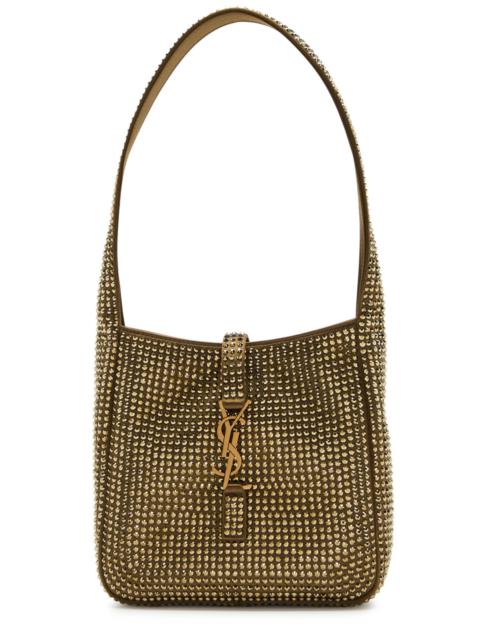 SAINT LAURENT Saint Laurent Le 5 à 7 Mini Embellished Satin Shoulder bag