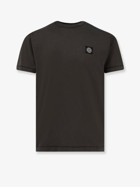 Stone Island Stone Island Cotton T-Shirt With Logo Patch