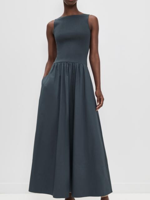 ST. AGNI Bateau Cut Out Dress