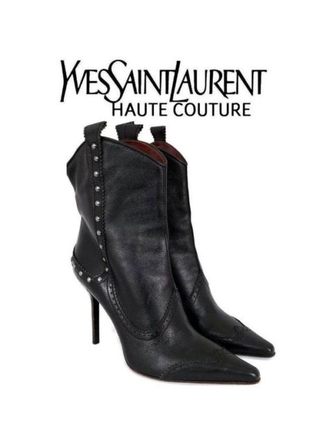 SAINT LAURENT Vintage YVES SAINT LAURENT Haute Couture Ankle Boots