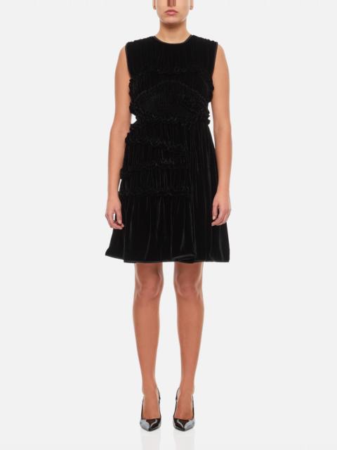 CECILIE BAHNSEN UKI SLEEVELESS VELVET DRESS