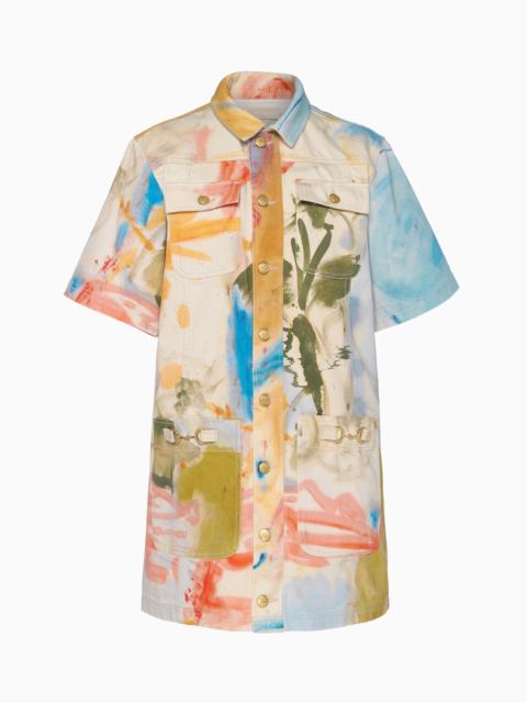 ULLA JOHNSON The Painters Denim Mini Dress