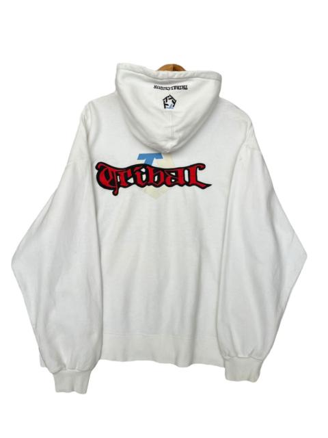 Other Designers Tribal Streetwear - Vintage Y2K Tribal Usa Graffity Spellout Baggy ZipUp Hoodie