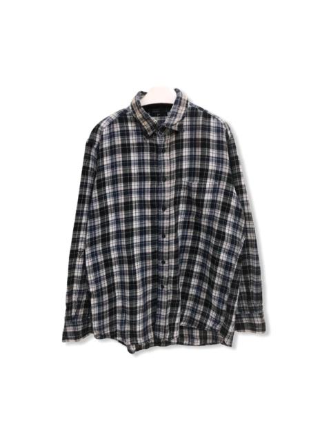 Other Designers Japanese Brand - Japanese Brand G.U Checked Plaid Tartan Flannel Shirt 👕