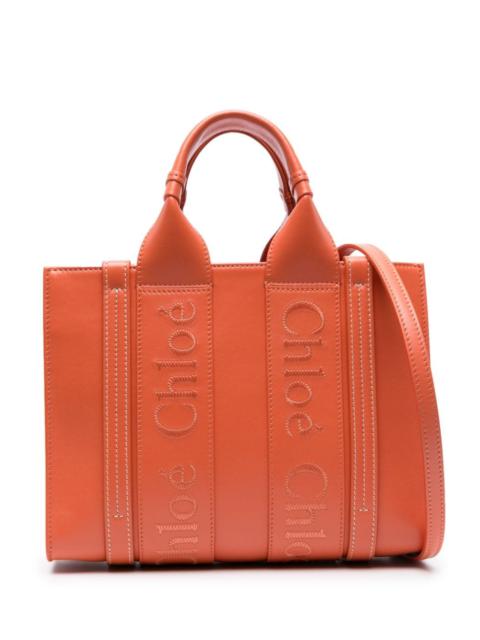 Chloé Woody small leather tote