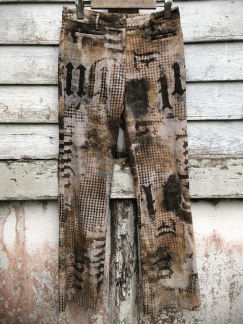 Other Designers Vis A Vis - Vis A Vis Fullprint JPG Design Corduroy Pant