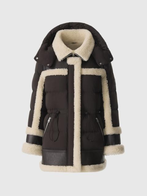 MACKAGE LILIBETH Mixed-media shearling down parka