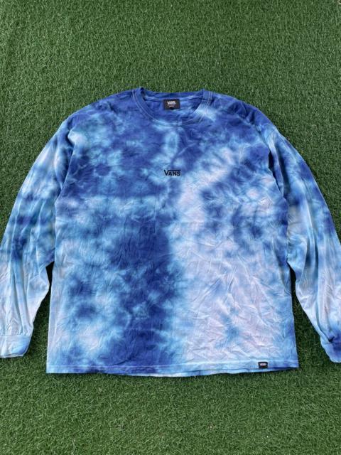 Vans 💥Vans Central Logo Bleach Blue Long Sleeve Tee