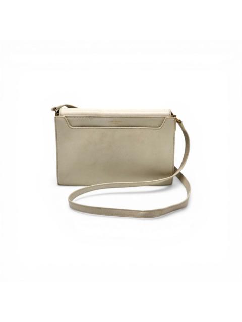 SAINT LAURENT Crossbody Shoulder Bag Satchel Cream Leather 532561