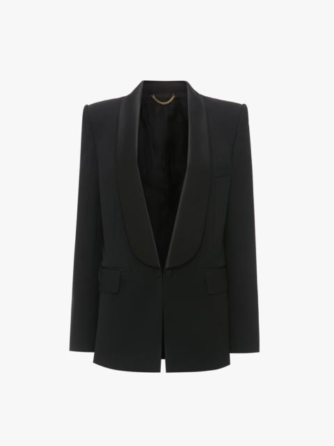Victoria Beckham Showl Collar Tux Jacket In Black