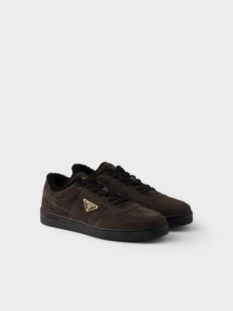 Prada Downtown suede sneakers