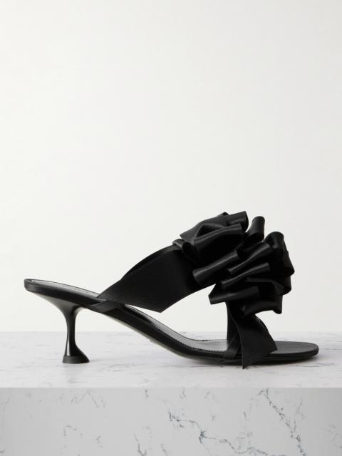Proenza Schouler Tee Souvenir Bow-detailed Satin Mules