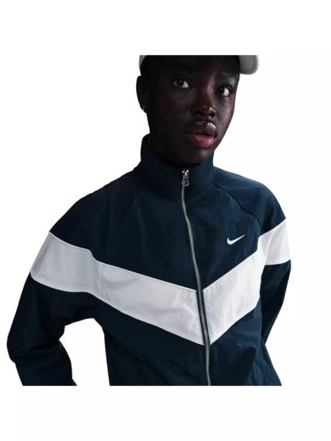 Nike Women's Windrunner Loose UV Woven Full-Zip Jacket - Blue
