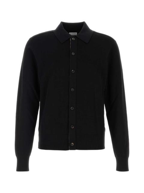 Burberry Burberry Men Black Wool Cardigan