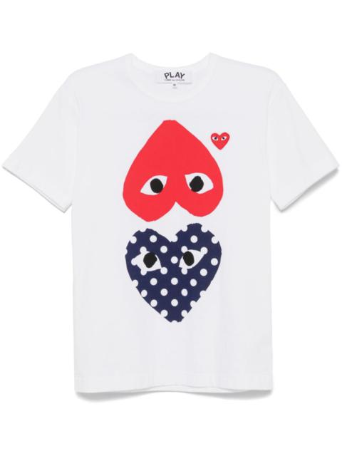 Comme des Garçons PLAY Reverse Polka Dot Heart Tee Unisex