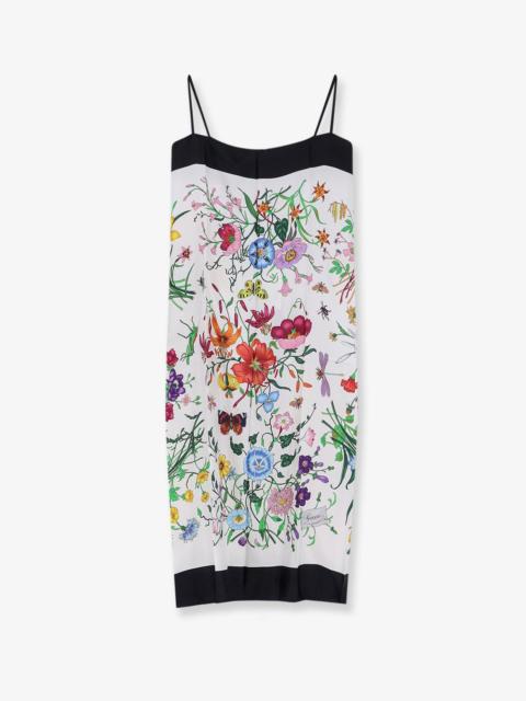GUCCI Gucci Gucci Primavera Dress With Gucci Flora Print