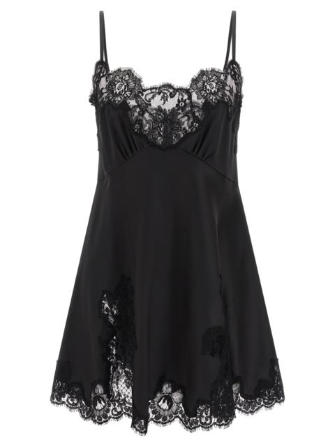 Dolce & Gabbana Dolce & Gabbana Women Satin And Lace Dress