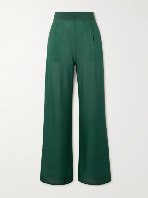 Max Mara Gordon Stretch-knit Wide-leg Pants