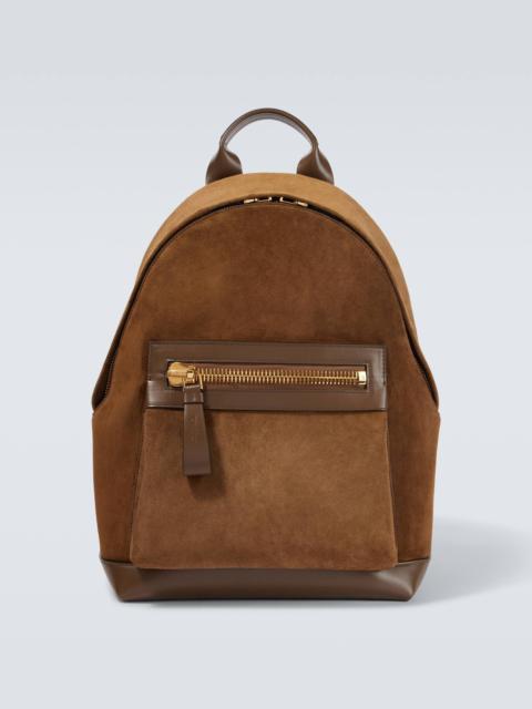 Buckley suede and leather backpack