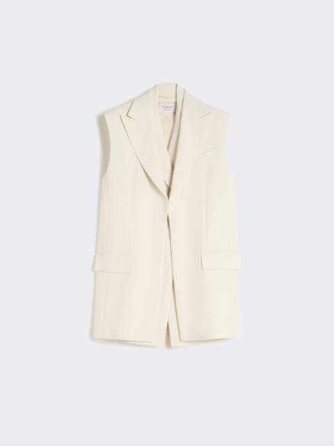 Sportmax Sleeveless stretch viscose two-piece blazer - ivory