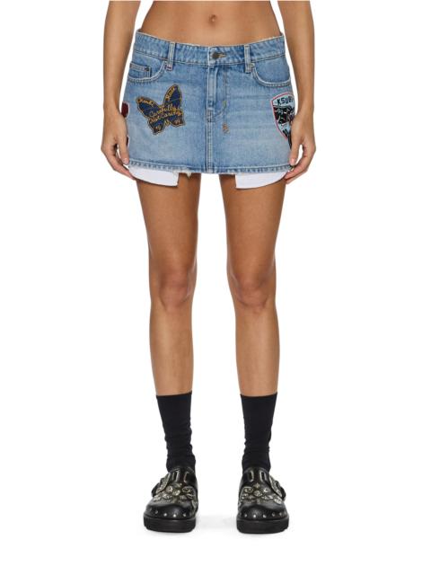 Ksubi MICRO MINI SKIRT HORIZON PATCH