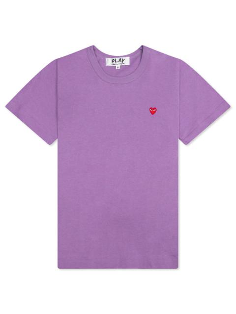Comme des Garçons PLAY COMME DES GARCONS PLAY WOMEN'S SMALL HEART T-SHIRT - PURPLE