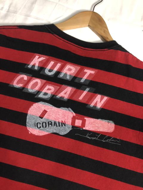 Other Designers Uniqlo - UNIQLO X KURT COBAIN STRIPE SHIRT WITH EMBROIDERY SPELL OUT