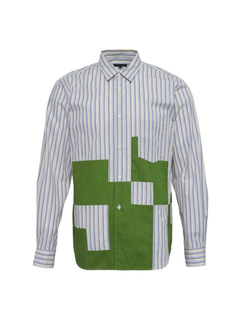 Comme des Garçons Homme Plus Multi Colour Stripe Long Sleeve Shirt