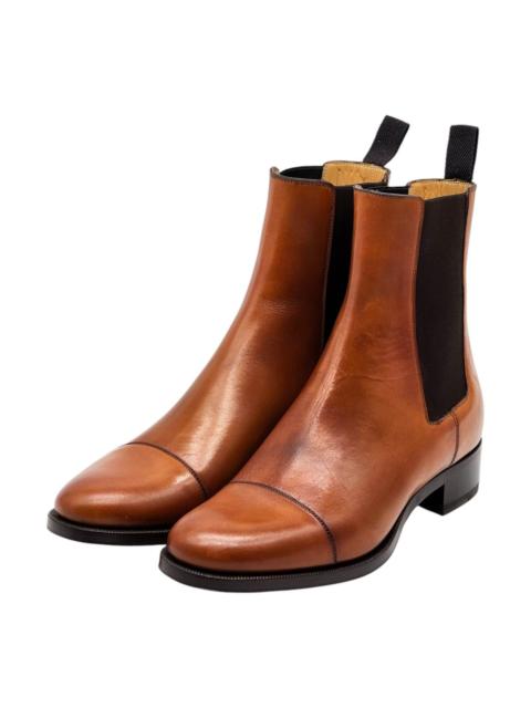 Christian Louboutin Antonio Chelsea Leather Boots in Brown EU 40 US 7 $1350
