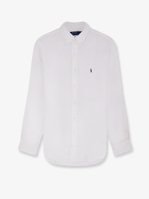 Polo Ralph Lauren Polo Ralph Lauren Linen Shirt With Embroidered Logo On The Front