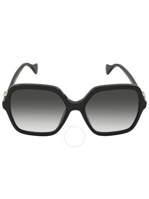 GUCCI Gucci Grey Square Ladies Sunglasses GG1072SA 001 56