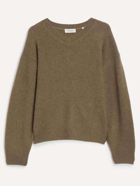 FRAME Brushed Cashmere V-neck Jumper