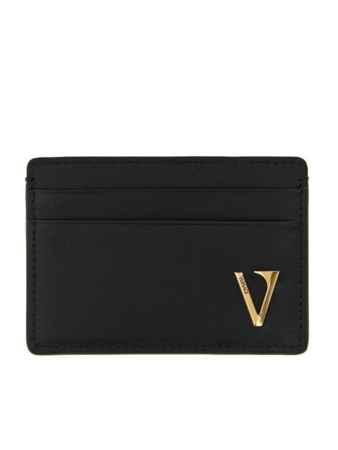VERSACE 'v Logo' Card Holder