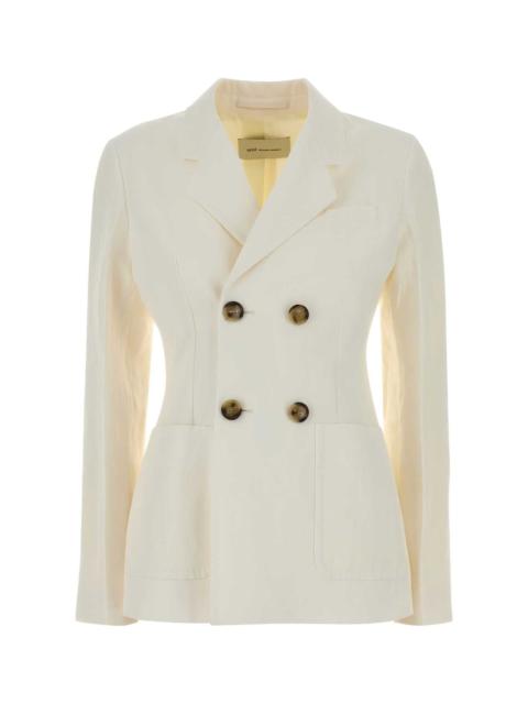 AMI Paris Ami Women Ivoryy Jersey Blazer
