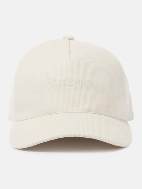 SAINT LAURENT Embroidered baseball cap
