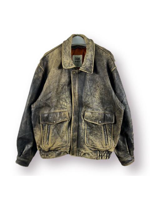 Other Designers Vintage - 🔥 CIGAR BRANCH type A2 leater jacket