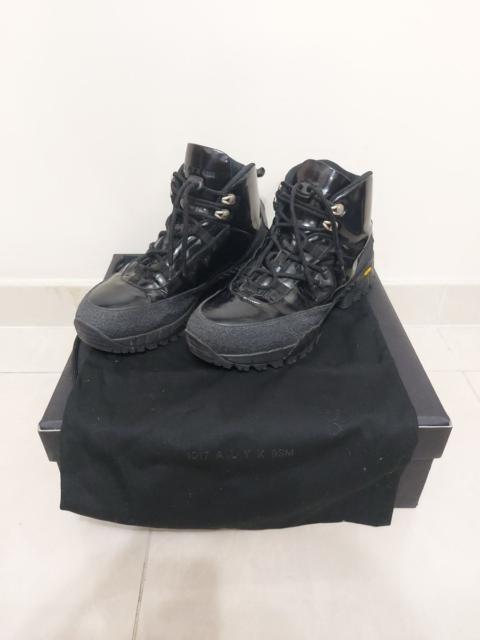 1017 ALYX 9SM Patent Leather Vibram Hiking Boots