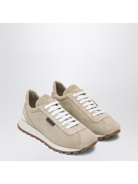 Brunello Cucinelli Brunello Cucinelli Suede Sneakers With Shiny Tab Women