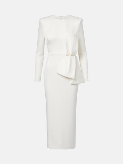 ALEX PERRY Bow-detail crêpe satin gown