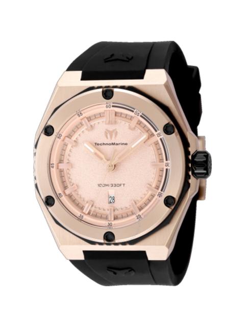 Other Designers Technomarine Coral Quartz Rose Gold Dial Men's Watch TM-416065