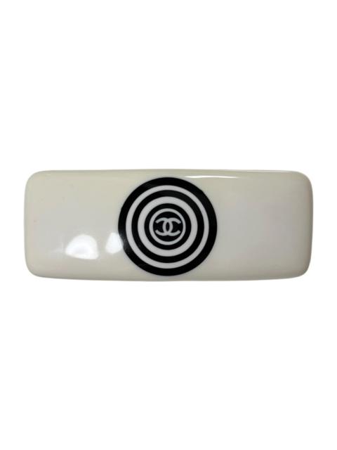 CHANEL CHANEL Vintage Resin CC Concentric Circle Hair Barrette