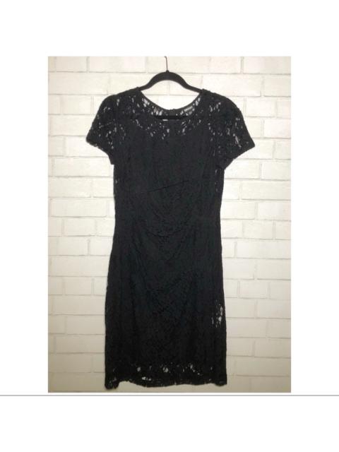 Other Designers DKNY Fitted Lace Dress With Ruched Detailing