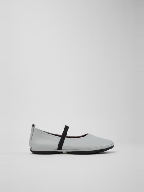 CAMPERLAB Gray Leather Ballerinas for Women.